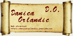 Danica Orlandić vizit kartica